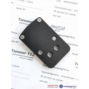 Пластина коллиматора Alum RMR для Glock